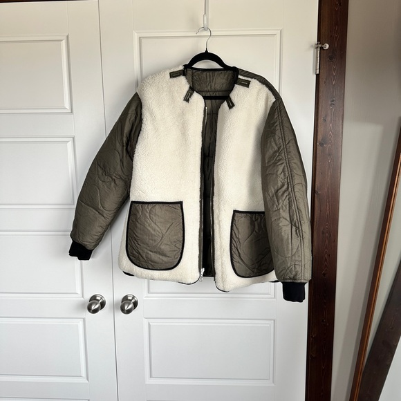 Marfa stance shearling and down reversible jacket - Picture 5 of 9